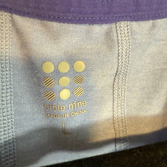 Title Nine Shirt Womens Large Purple Tank Top Sleeveless Stretch Gym Yoga - Picture 7 of 9